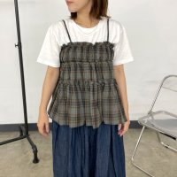 CRB/シーアールビー CRB チェックキャミビスチェTシャツセット/508396700