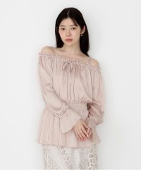 PROPORTION BODY DRESSING/《EDIT COLOGNE》リボン付きオフショルブラウス/508396834