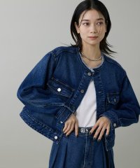 INED/イネド INED INED別注ノーカラーデニムジャケット Dates《Healthy DENIM》/508397033