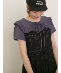 Samansa Mos2/サマンサ モスモス Samansa Mos2 【EC先行販売】セーラー襟ノースリTシャツ/508397036