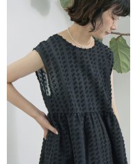 Samansa Mos2 blue/サマンサモスモス ブルー Samansa Mos2 blue 前後2wayジャカードペプラムノースリーブブラウス/508397044