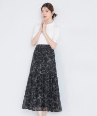 tocco closet/トッコクローゼット tocco closet シアーリボンプリントティアードスカート/508397104