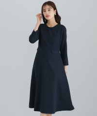 WHITE JOOLA/ホワイトジョーラ WHITE JOOLA UVカット・速乾・接触冷感・防シワ・ストレッチ・洗える【多機能すぎるワンピース】ダブルピケクロス・フレアワンピース/508397123