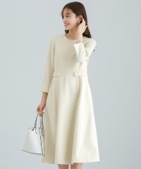 WHITE JOOLA/ホワイトジョーラ WHITE JOOLA UVカット・速乾・接触冷感・防シワ・ストレッチ・洗える【多機能すぎるワンピース】ダブルピケクロス・フレアワンピース/508397123