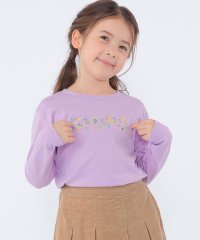 SHIPS KIDS/SHIPS KIDS:100～130cm / フラワー 刺繍 ロゴ 長袖 Tシャツ/508397169