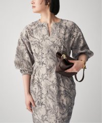 VERMEIL par iena/NAOKO OKUSAコラボ リネンプリントウエストシェイプワンピース/508397544