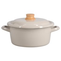 FUJIHORO/富士ホーロー 両手鍋 キャセロール コットンプラス 20cm IH ガス対応 COTTON PLUS DOUBLE HANDED POT CTP－20W【返品不/508398464