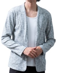  GENELESS/ジェネレス GENELESS テーラードジャケット メンズ 春 ブレザー 長袖 ストレッチ 7分袖 テーラード ジャケット おしゃれ 無地 羽織り 夏 バニラン/508398491