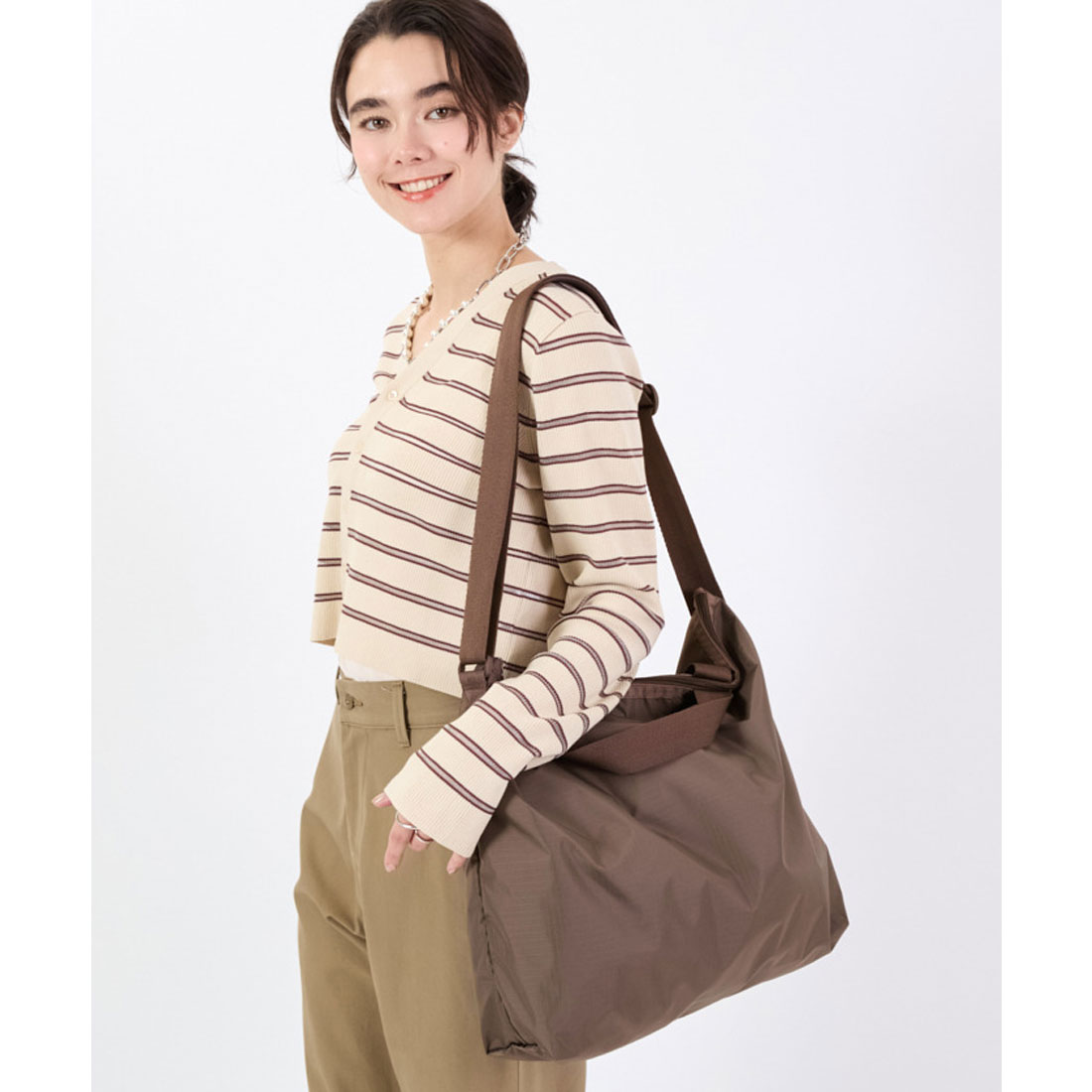 レスポートサック SM DRAWSTRING BAGアストロシルバー（ミニバッグ）｜LeSportsac