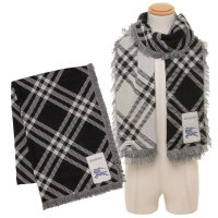 BURBERRY/バーバリー BURBERRY ストール フリンジ ブラック ブラウン メンズ レディース ユニセックス BURBERRY 8110162 C1343/508398808