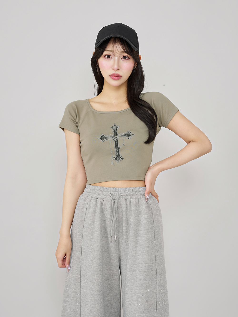 Darich クロスフェードコンパクトTシャツ ダーリッチ Darich クロスフェードコンパクトTシャツ （ブラック
