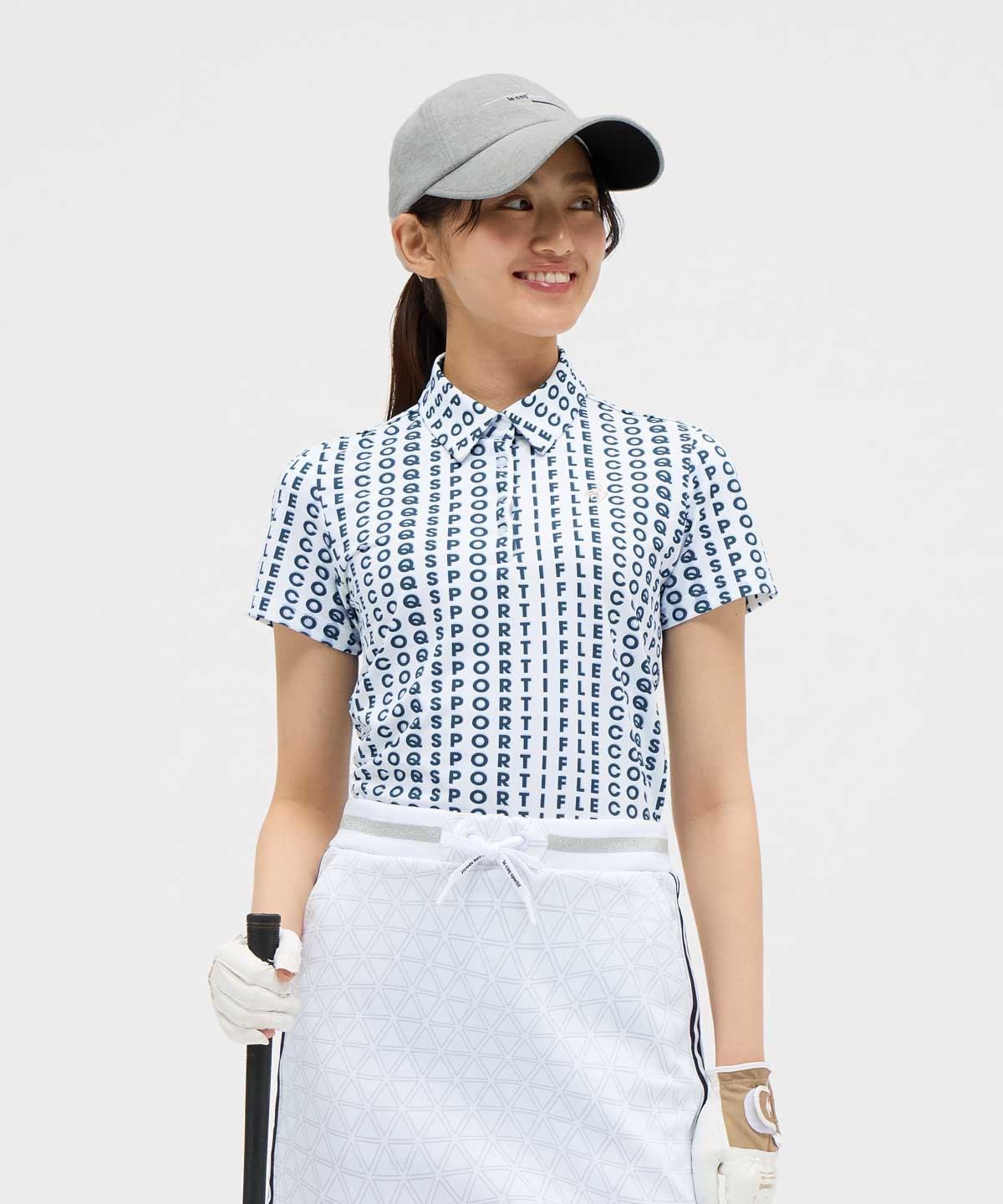 ルコックスポルティフ ゴルフ le coq sportif golf 総柄半袖