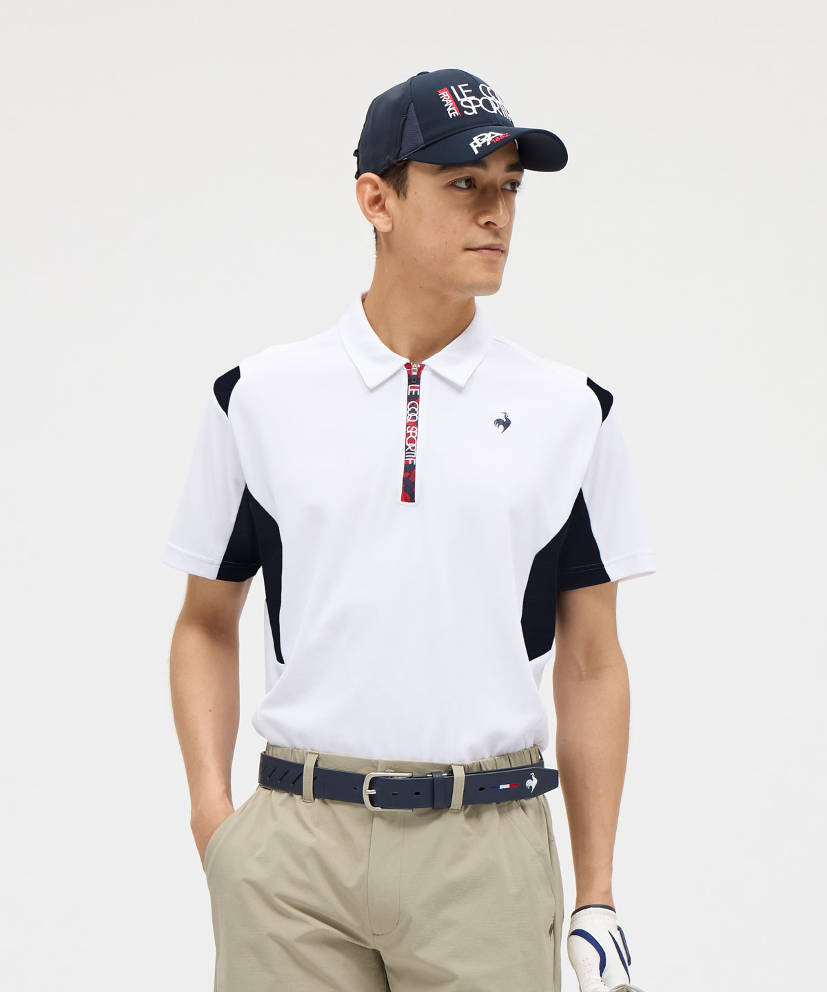 ルコックスポルティフ ゴルフ le coq sportif golf 無地ハーフ