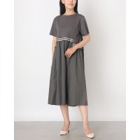 EGLANTINE/エグランティーヌ EGLANTINE 素材切り替えラインワンピース/508399259