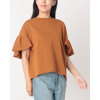 EGLANTINE/エグランティーヌ EGLANTINE バックフリル半袖カットソー/508399260