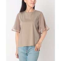 EGLANTINE/エグランティーヌ EGLANTINE 袖チュールレイヤードカットソー/508399266