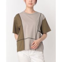 A.N.L/エー・エヌ・エル A.N.L 配色切り替え半袖カットソー/508399276