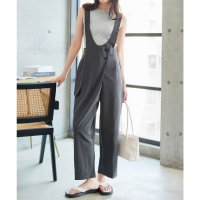 KOBE LETTUCE/コウベレタス KOBE LETTUCE 深Uラインテーパードサロペット [E3527]/508399327