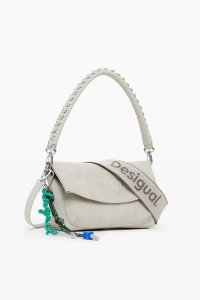 Desigual/デシグアル Desigual ミディアム3Dロゴフラップバッグ/508399334