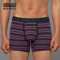 BODY WILD/ボディワイルド BODY WILD 【綿混/ボーダー柄】ボクサーパンツ（前あき） 【返品不可商品】/508038980