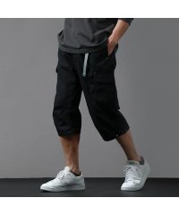 エムアールユー MRU カーゴパンツ 7分丈 接触冷感 クール 無地 ハーフパンツ クロップドパンツ ショートパンツ 七分