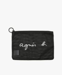agnes b. VOYAGE HOMME/ロゴ ナイロン ミディアム ポーチ (ZAH03－01)/508317177