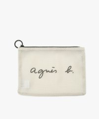 agnes b. VOYAGE HOMME/ロゴ ナイロン ミディアム ポーチ (ZAH03－01)/508317178