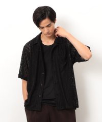 COMME CA ISM MENS/透かし柄レース オープンシャツ/508368627