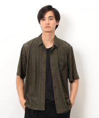 COMME CA ISM MENS/透かし柄レース オープンシャツ/508368627