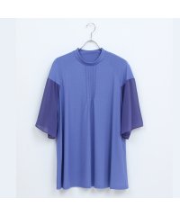 Liliane Burty/【M～4L】ウォッシャブル接触冷感配色Tシャツ/508381190