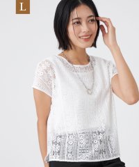TRANS WORK(L)/【L】【接触冷感・吸水速乾・抗菌防臭・UV・ウォッシャブル】コンパクト40Gポンチ×ラッセルレース/508391532