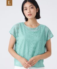 TRANS WORK(L)/【L】【接触冷感・吸水速乾・抗菌防臭・UV・ウォッシャブル】コンパクト40Gポンチ×ラッセルレース/508391532