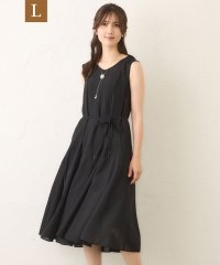 TO BE CHIC(L SIZE)/【L】ボイルワッシャー　ノースリーブドレス/508391860