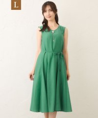 TO BE CHIC(L SIZE)/【L】ボイルワッシャー　ノースリーブドレス/508391860