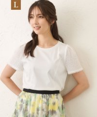 TO BE CHIC(L SIZE)/【L】コマフリル カットソーコンビプルオーバー/508391864