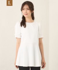 TO BE CHIC(L SIZE)/【L】コマフリル カットソーコンビチュニック/508391865