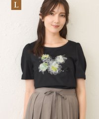 TO BE CHIC(L SIZE)/【L】ぼかしフラワーモチーフ プルオーバー/508391866