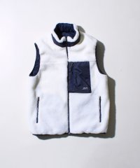 GLOSTER/【2WAYで着回せる】【UNISEX】GLOSTER配色別注 TAIONボア×ダウンベスト/508393484