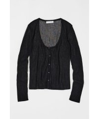 moussy/SHEER RIB カーディガン/508396770