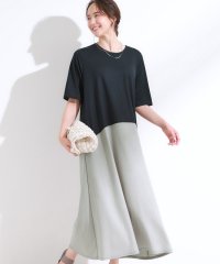 SHOO・LA・RUE/シューラルー SHOO・LA・RUE ひんやりバイカラーワンピース/508397321