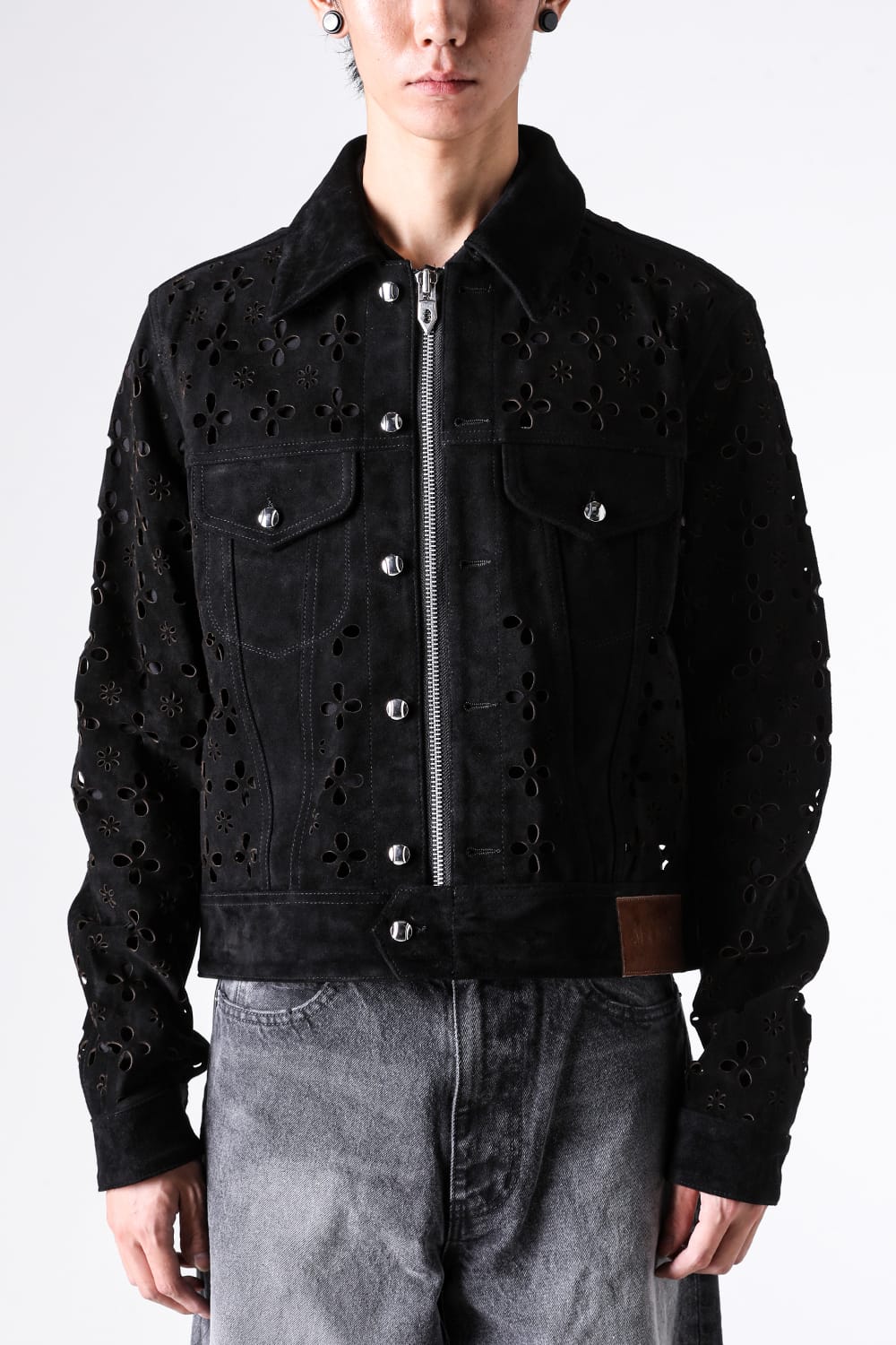 muguet ミュゲ heart pocket leather jacket muguet heart pocket leather jacket - メルカリ