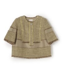 Ballsey/ブロッキングツイード ハーフスリーブプルオーバー/508399625