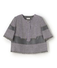 Ballsey/ブロッキングツイード ハーフスリーブプルオーバー/508399625
