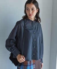 green label relaxing/ソモウライク シアー バンドカラー シャツ/508399632