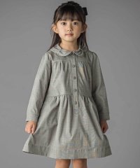BeBe Petits Pois Vert/グレンチェック襟リボンワンピース(95~150cm)/508399648