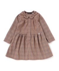 BeBe Petits Pois Vert/グレンチェック襟リボンワンピース(95~150cm)/508399648