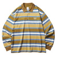Liberaiders/リベレイダース Liberaiders Liberaiders MULTI STRIPE L/S POLO SHIRT（リベレイダース マルチ ストライプ ロン/508400464