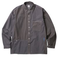 Liberaiders/リベレイダース Liberaiders Liberaiders PATCHWORK STRIPE SHIRT（リベレイダース パッチワーク ストライプ シャツ）/508400507