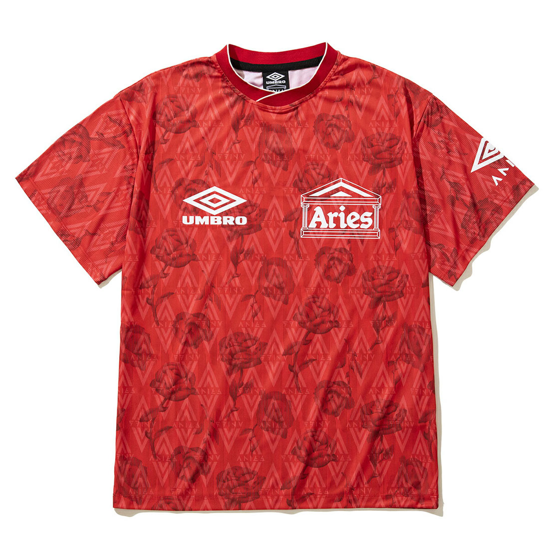 エリズXアンブロローズサッカージャージーレッド セール】アンブロ umbro UMBRO Red Roses SS Football Jersey