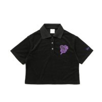 NEW ERA/ニューエラ NEW ERA NEW ERA X ANNA SUI WOMEN'S PILE POLO SHIRT（ニューエラ × アナ スイ ウーマンズ パイル/508400657